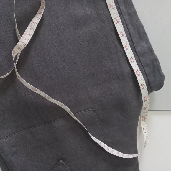 100% Linen Wide Leg Cropped Pants - Picture 9 of 9